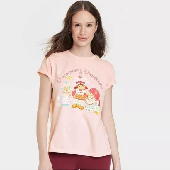 Strawberry Shortcake Tops - Women’s Strawberry Shortcake Pink T-Shirt